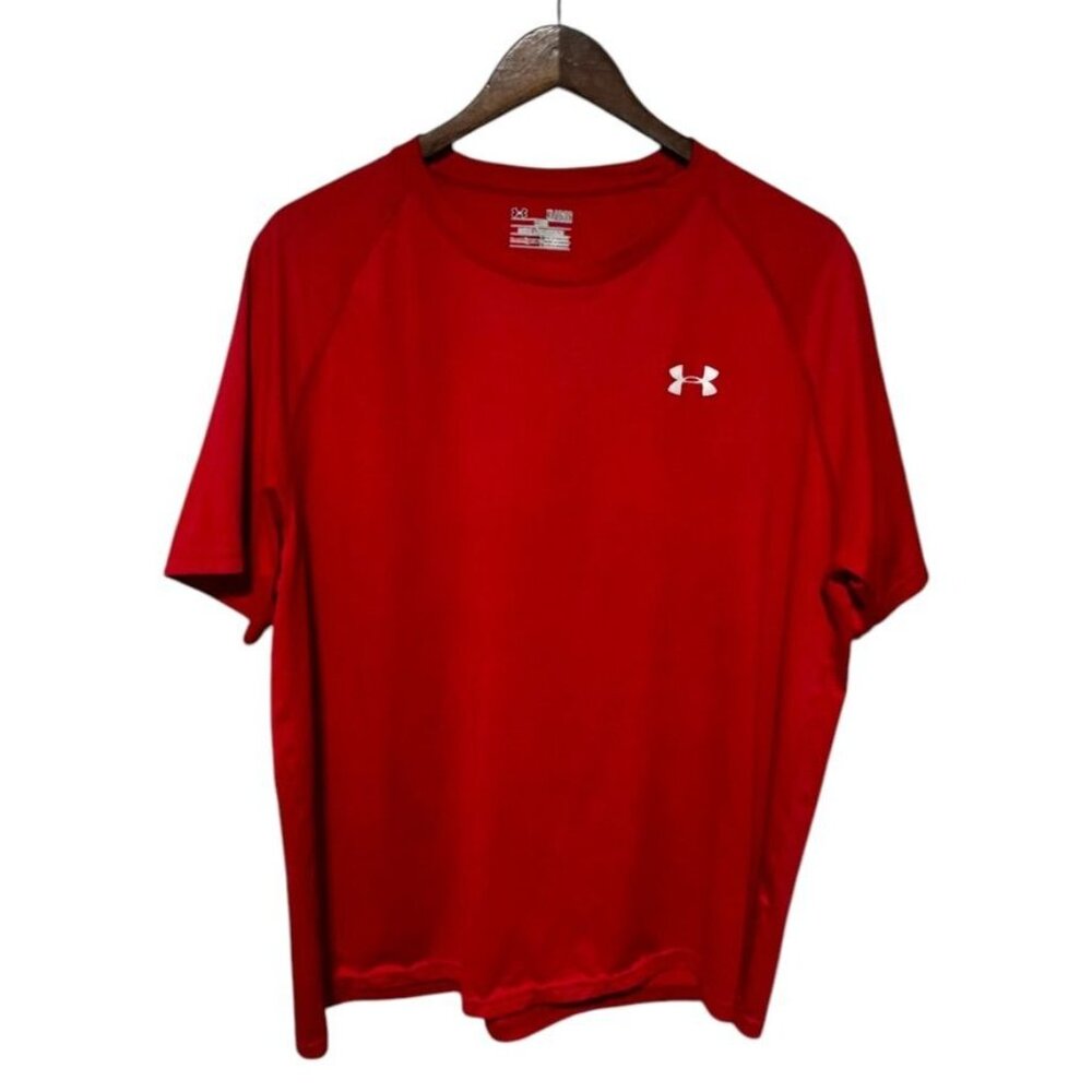 Under Armour Short Sleeve Shirt Red Size XL - Picture 5 of 6